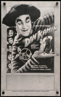 1r352 DAN KAMIN 15x24 special poster 1980s cool art of the silent comedian, feast of visual comedy!