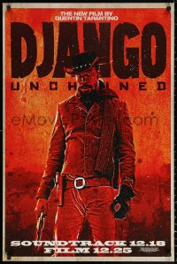 1r165 DJANGO UNCHAINED 24x36 music poster 2012 cool image of Jamie Foxx in title role!
