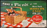 1r208 DR PEPPER 15x25 advertising poster 1964 Muscle Beach Party, picnic at New York World's Fair!