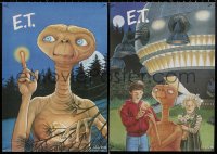 1r429 E.T. THE EXTRA TERRESTRIAL group of 4 17x24 special posters R1985 McDonalds, different art!
