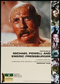 1r127 FILMS OF MICHAEL POWELL & EMERIC PRESSBURGER 17x23 English film festival poster 2000s film tour