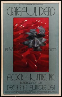 1r167 GRATEFUL DEAD/FLOCK/HUMBLE PIE 14x22 music poster 1969 David Singer art, first printing!