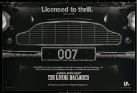1r380 LIVING DAYLIGHTS 12x18 special poster 1986 great image of classic Aston Martin car grill!