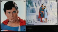 1r427 SUPERMAN II group of 2 20x24 special posters 1981 Reeve, Kidder, Ponderosa Steak House promo!