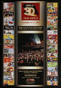 1r130 WORLD 3-D FILM EXPO II 27x39 film festival poster 2006 cool images of classic posters!