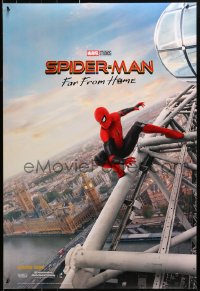 1r883 SPIDER-MAN: FAR FROM HOME int'l teaser DS 1sh 2019 Marvel Comics, Tom Holland over London!