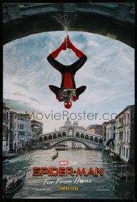 1r881 SPIDER-MAN: FAR FROM HOME int'l teaser DS 1sh 2019 Marvel Comics, hanging out in Venice!