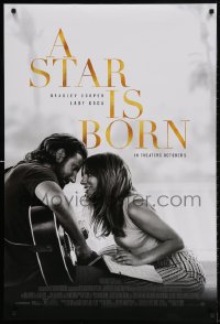 1r891 STAR IS BORN advance DS 1sh 2018 Bradley Cooper stars and directs, romantic image w/Lady Gaga!