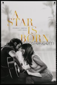1r892 STAR IS BORN teaser DS 1sh 2018 Bradley Cooper stars and directs, romantic image w/Lady Gaga!