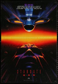 1r897 STAR TREK VI teaser DS 1sh 1991 William Shatner, Leonard Nimoy, Stardate 12-13-91!
