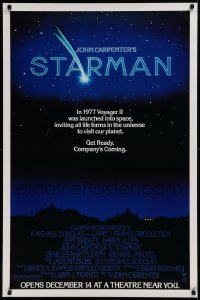 1r902 STARMAN advance 1sh 1984 John Carpenter, alien Jeff Bridges & Karen Allen, company's coming!