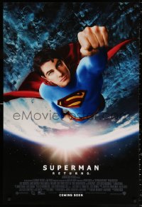 1r913 SUPERMAN RETURNS int'l advance DS 1sh 2006 Bryan Singer, full-length image of Routh in space!