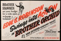 1r012 BROTHER ORCHID trade ad 1940 Edward G Robinson, Ann Sothern, Humphrey Bogart!