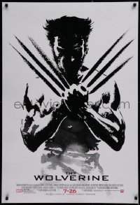 1r989 WOLVERINE style B revised advance DS 1sh 2013 Hugh Jackman in title role by Suren Galadjian!