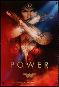 1r994 WONDER WOMAN teaser DS 1sh 2017 sexiest Gal Gadot in title role/Diana Prince, Power!
