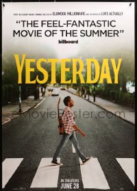 1r996 YESTERDAY teaser DS 1sh 2019 Danny Boyle, only Himesh Patel remembers the Beatles!