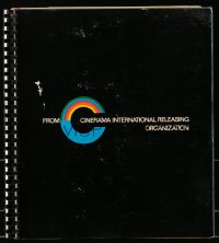 1s020 CINERAMA RELEASING CORPORATION 1968-69 campaign book 1968 Candy, The Rover & more!