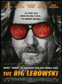 1s588 BIG LEBOWSKI French 1p 1998 Coen Brothers, great image of Jeff Bridges in cool shades!