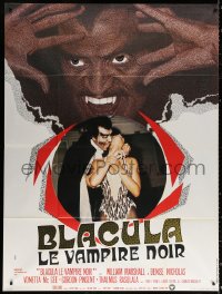 1s593 BLACULA French 1p 1972 black vampire William Marshall is deadlier than Dracula, different!