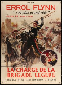 1s623 CHARGE OF THE LIGHT BRIGADE French 1p R1960s different art of Errol Flynn, De Havilland