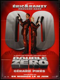 1s664 DOUBLE ZERO teaser French 1p 2004 wacky spies Eric Judor & Ramzy Bedia with machine guns!