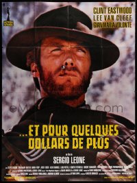 1s690 FOR A FEW DOLLARS MORE French 1p R1990s Sergio Leone, great c/u of Clint Eastwood with cigar!