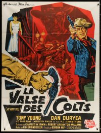 1s733 HE RIDES TALL French 1p 1964 great different western gunfight art by Guy Gerard Noel!