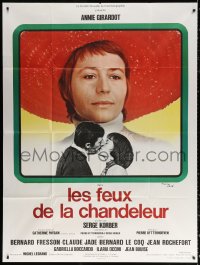 1s734 HEARTH FIRES French 1p 1972 Les Feux De La Chandeleur, super close up of Annie Girardot!