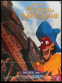 1s744 HUNCHBACK OF NOTRE DAME advance French 1p 1996 Walt Disney cartoon, c/u of Clopin Trouillefou!