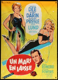 1s748 IF A MAN ANSWERS French 1p 1963 Grinsson art of sexy Sandra Dee, Bobby Darin & Presle!