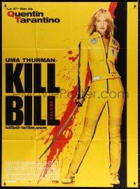 1s766 KILL BILL: VOL. 1 French 1p 2003 Quentin Tarantino, full-length Uma Thurman with katana!