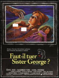 1s768 KILLING OF SISTER GEORGE French 1p 1971 different Grinsson art of naked Susannah York, Aldrich