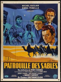 1s784 LA PATROUILLE DES SABLES French 1p 1957 Noel art of Michel Auclair, Dalio & cast!