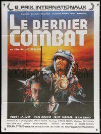 1s787 LE DERNIER COMBAT French 1p 1983 Luc Besson, Jean Reno, Jolivet, different art, ultra rare!
