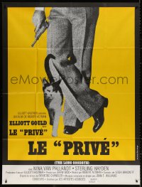 1s804 LONG GOODBYE French 1p 1974 Robert Altman film noir, different image of cat & gun!