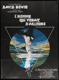 1s821 MAN WHO FELL TO EARTH French 1p 1976 Nicolas Roeg, best art of David Bowie by Vic Fair!