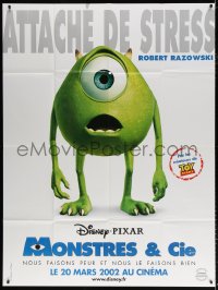 1s842 MONSTERS, INC. advance French 1p 2002 Disney & Pixar computer animated CGI cartoon, Mike!