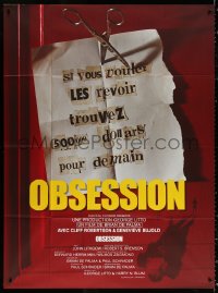 1s862 OBSESSION French 1p 1977 Brian De Palma, Paul Schrader, different ransom note image!