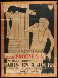 1s874 PARIS EN CINQ JOURS French 1p 1926 Boris Bilinsky art of Nicolas Rimsky & Davis, ultra rare!