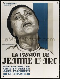 1s877 PASSION OF JOAN OF ARC French 1p R1978 Carl Theodor Dreyer classic, Mercier art of Falconetti!