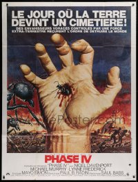 1s879 PHASE IV French 1p 1975 gruesome art of ant crawling out of man's hand by Gil Cohen!