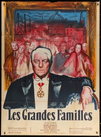 1s890 POSSESSORS style A French 1p 1958 Les Grandes Familles, art of Jean Gabin by Rene Peron!