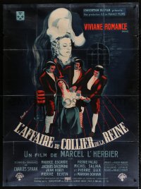 1s898 QUEEN'S NECKLACE French 1p 1946 L'affaire du collier de la reine, cool art by Cinazt!