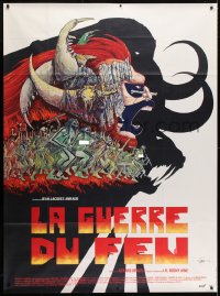 1s900 QUEST FOR FIRE style A French 1p 1981 best different caveman art by Philippe Druillet!