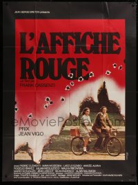 1s905 RED POSTER French 1p 1976 Frank Cassenti's L'Affiche Rouge, cool design by Ferracci!