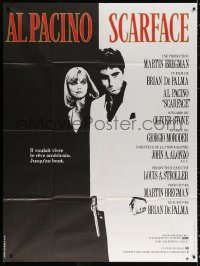 1s919 SCARFACE French 1p 1984 best image of Al Pacino & Michelle Pfeiffer, De Palma, Stone