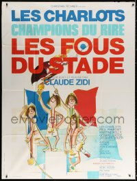 1s937 STADIUM NUTS French 1p 1972 Hurel art of Les Charlots winning track & field medals, rare!