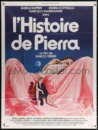 1s940 STORY OF PIERA French 1p 1983 Storia di Piera, Hanna Schygulla, Isabelle Huppert, sexy art!