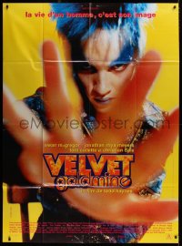 1s978 VELVET GOLDMINE French 1p 1998 super close image of glam rocker Jonathan Rhys Meyers!