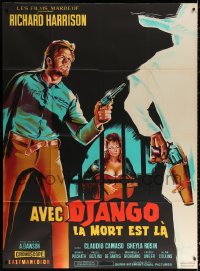 1s980 VENGEANCE French 1p 1969 Joko Invoca Dio... E Muori, cool spaghetti western art by Belinsky!